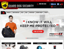 Tablet Screenshot of guarddog-security.com